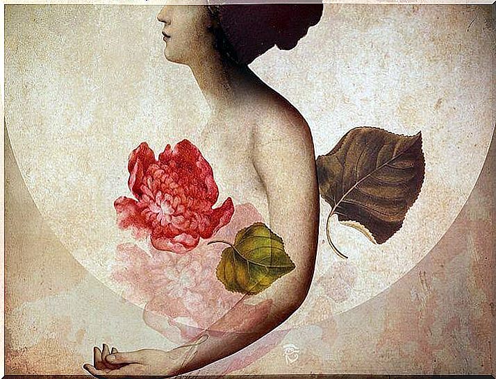 Woman-with-a-flower-on-the-heart