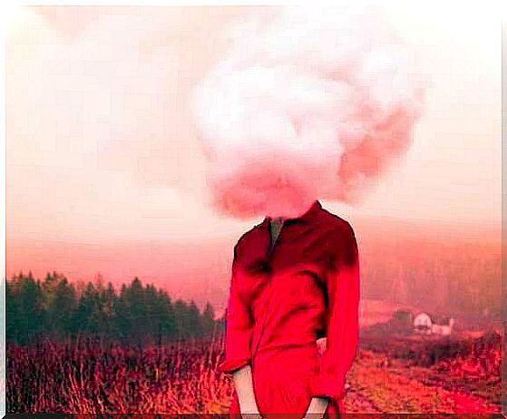 Woman-in-red-with-a-cloud-on-the-head