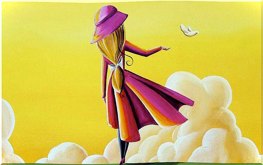 girl-red-coat-symbolizing-a-dove-release