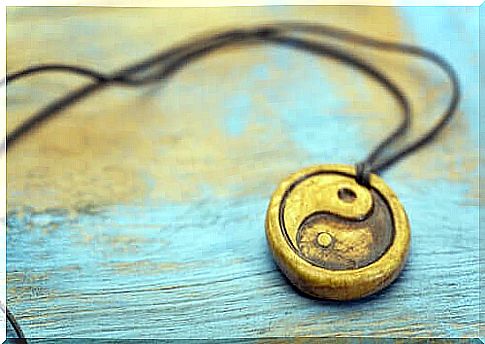 A yin and yang necklace